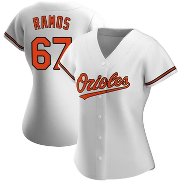 Women's Baltimore Orioles Bryan Ramos ＃67 White Replica Home Jersey