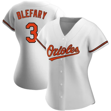 Women's Baltimore Orioles Curt Blefary ＃3 White Replica Home Jersey