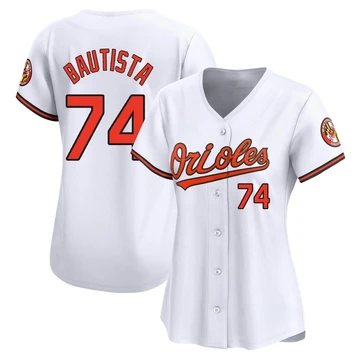 Women's Baltimore Orioles Felix Bautista ＃74 White Limited Home Jersey