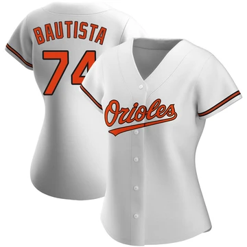 Women's Baltimore Orioles Felix Bautista ＃74 White Replica Home Jersey