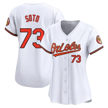 Women's Baltimore Orioles Livan Soto ＃73 White Limited Home Jersey