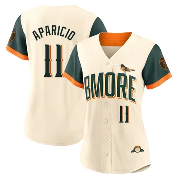 Women's Baltimore Orioles Luis Aparicio ＃11 Cream Limited 2026 City Connect Stadium Jersey