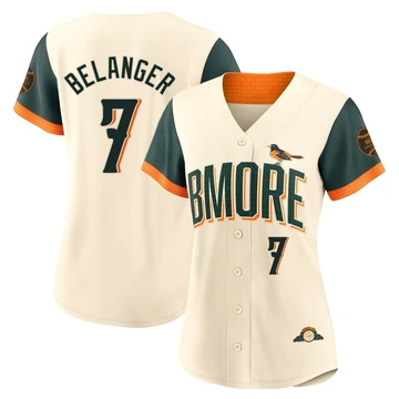 Women's Baltimore Orioles Mark Belanger ＃7 Cream Limited 2026 City Connect Stadium Jersey