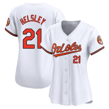 Women's Baltimore Orioles Ryan Helsley ＃21 White Limited Home Jersey