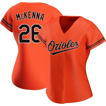 Women's Baltimore Orioles Ryan McKenna ＃26 Orange Replica Alternate Jersey