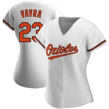 Women's Baltimore Orioles Terrin Vavra ＃23 White Authentic Home Jersey