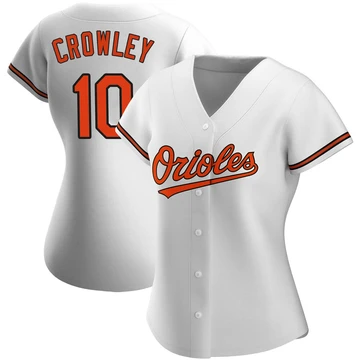 Women's Baltimore Orioles Terry Crowley ＃10 White Replica Home Jersey