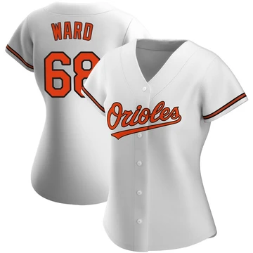 Women's Baltimore Orioles Thaddeus Ward ＃68 White Authentic Home Jersey