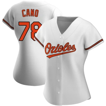 Women's Baltimore Orioles Yennier Cano ＃78 White Replica Home Jersey