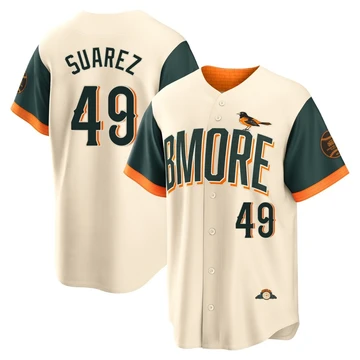 Youth Baltimore Orioles Albert Suarez ＃49 Cream Limited 2026 City Connect Stadium Jersey