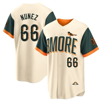 Youth Baltimore Orioles Anthony Nunez ＃66 Cream Limited 2026 City Connect Stadium Jersey