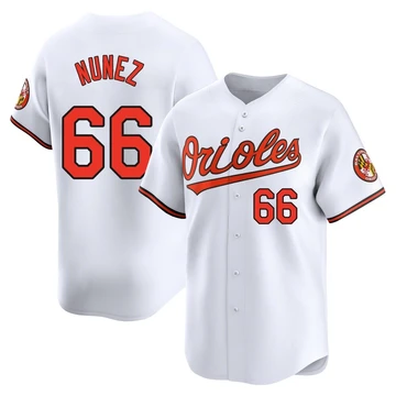 Youth Baltimore Orioles Anthony Nunez ＃66 White Limited Home Jersey