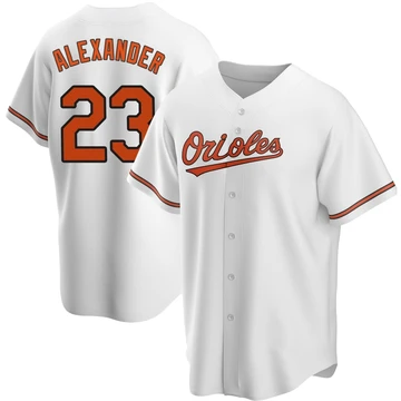 Youth Baltimore Orioles Blaze Alexander ＃23 White Replica Home Jersey