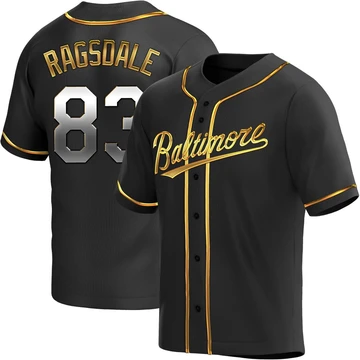 Youth Baltimore Orioles Carson Ragsdale ＃83 Gold Replica Black en Alternate Jersey