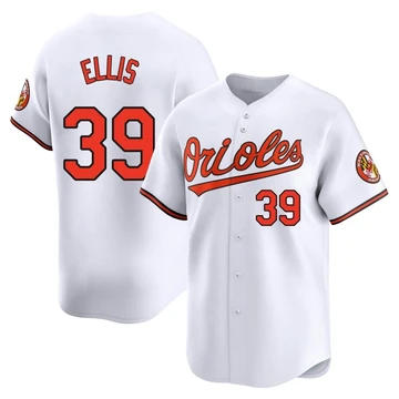 Youth Baltimore Orioles Chris Ellis ＃39 White Limited Home Jersey