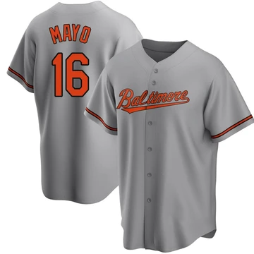 Youth Baltimore Orioles Coby Mayo ＃16 Gray Replica Road Jersey