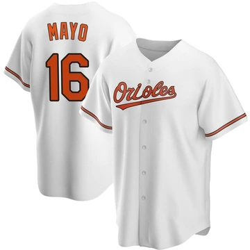Youth Baltimore Orioles Coby Mayo ＃16 White Replica Home Jersey