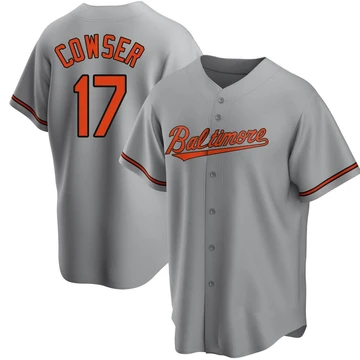 Youth Baltimore Orioles Colton Cowser ＃17 Gray Replica Road Jersey