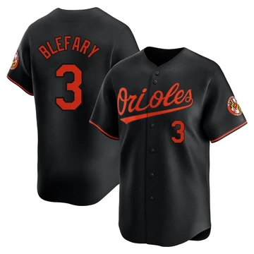 Youth Baltimore Orioles Curt Blefary ＃3 Black Limited Alternate Jersey