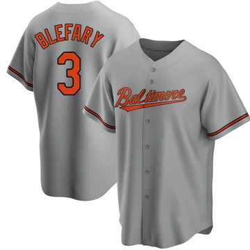 Youth Baltimore Orioles Curt Blefary ＃3 Gray Replica Road Jersey