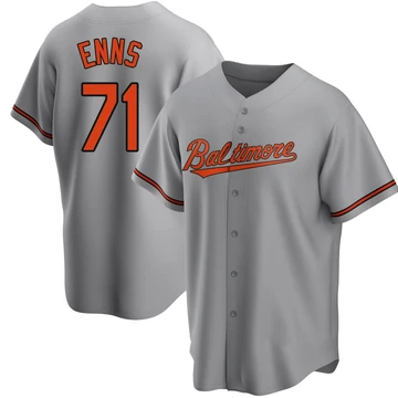 Youth Baltimore Orioles Dietrich Enns ＃71 Gray Replica Road Jersey