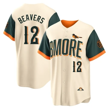 Youth Baltimore Orioles Dylan Beavers ＃12 Cream Limited 2026 City Connect Stadium Jersey