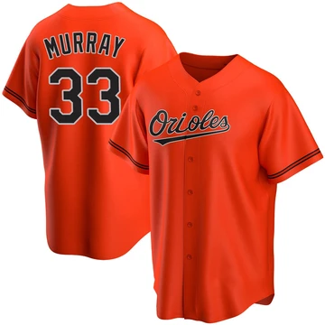 Youth Baltimore Orioles Eddie Murray ＃33 Orange Replica Alternate Jersey
