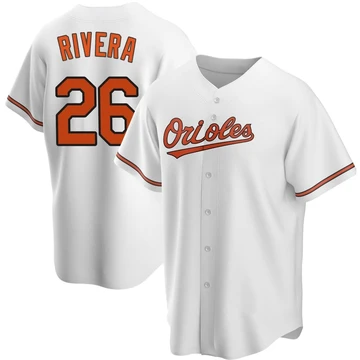 Youth Baltimore Orioles Emmanuel Rivera ＃26 White Replica Home Jersey