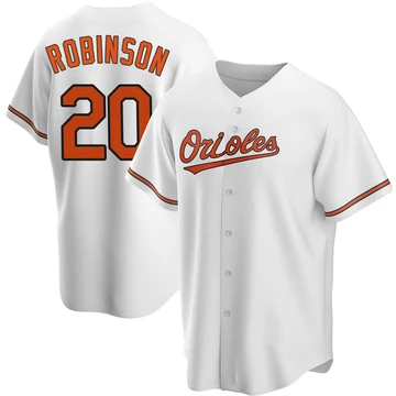 Youth Baltimore Orioles Frank Robinson ＃20 White Replica Home Jersey