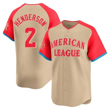 Youth Baltimore Orioles Gunnar Henderson ＃2 Cream Limited American League 2024 All-Star Game Jersey