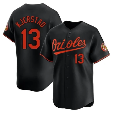 Youth Baltimore Orioles Heston Kjerstad ＃13 Black Limited Alternate Jersey