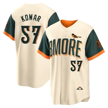 Youth Baltimore Orioles Jackson Kowar ＃57 Cream Limited 2026 City Connect Stadium Jersey