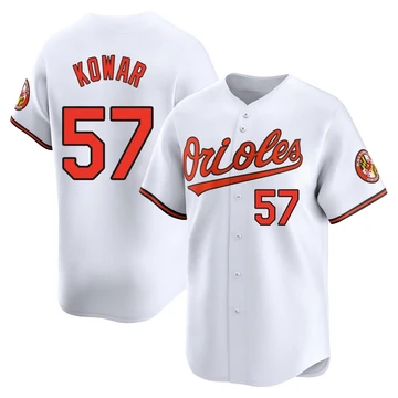 Youth Baltimore Orioles Jackson Kowar ＃57 White Limited Home Jersey