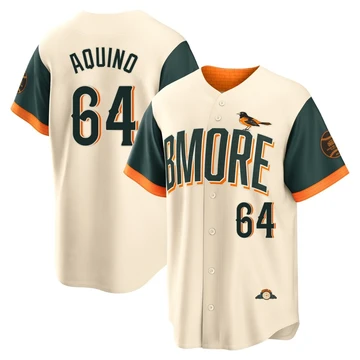 Youth Baltimore Orioles Jayson Aquino ＃64 Cream Limited 2026 City Connect Stadium Jersey