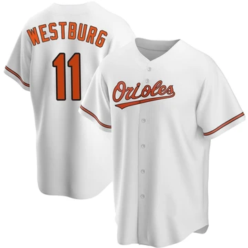 Youth Baltimore Orioles Jordan Westburg ＃11 White Replica Home Jersey
