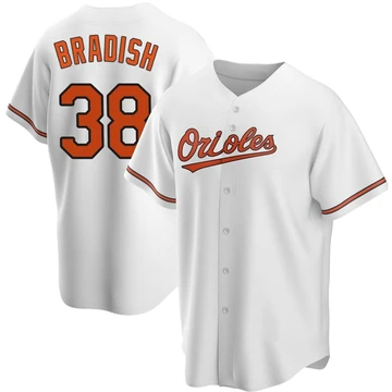 Youth Baltimore Orioles Kyle Bradish ＃38 White Replica Home Jersey