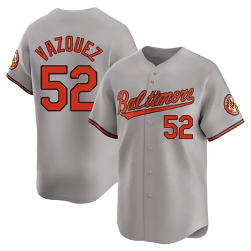 Youth Baltimore Orioles Luis Vazquez ＃52 Gray Limited Road Jersey