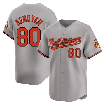 Youth Baltimore Orioles Noah Denoyer ＃80 Gray Limited Road Jersey