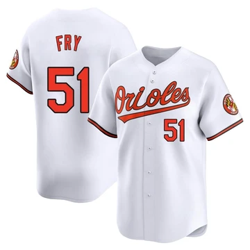 Youth Baltimore Orioles Paul Fry ＃51 White Limited Home Jersey