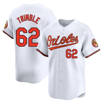 Youth Baltimore Orioles Reed Trimble ＃62 White Limited Home Jersey