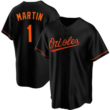 Youth Baltimore Orioles Richie Martin ＃1 Black Replica Alternate Jersey