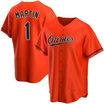 Youth Baltimore Orioles Richie Martin ＃1 Orange Replica Alternate Jersey