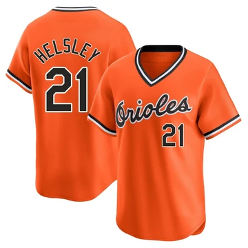 Youth Baltimore Orioles Ryan Helsley ＃21 Orange Limited Cooperstown Collection Jersey