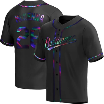 Youth Baltimore Orioles Ryan McKenna ＃26 Black Replica Holographic Alternate Jersey