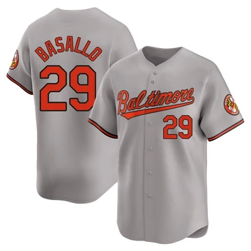 Youth Baltimore Orioles Samuel Basallo ＃29 Gray Limited Road Jersey