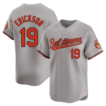 Youth Baltimore Orioles Scott Erickson ＃19 Gray Limited Road Jersey