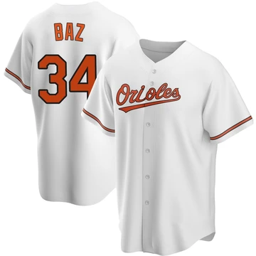 Youth Baltimore Orioles Shane Baz ＃34 White Replica Home Jersey