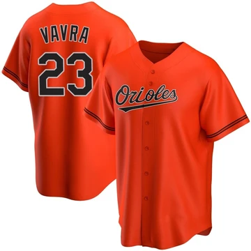 Youth Baltimore Orioles Terrin Vavra ＃23 Orange Replica Alternate Jersey