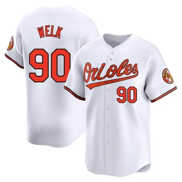 Youth Baltimore Orioles Toby Welk ＃90 White Limited Home Jersey