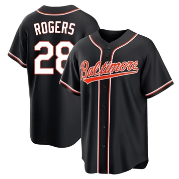 Youth Baltimore Orioles Trevor Rogers ＃28 Black Replica Fashion Out Jersey